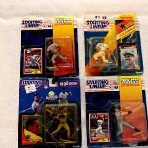 Lot of 4 Starting Lineup MLB  1990s J. Rijo, J. Gonzalez, M. Alou, T.Salmon